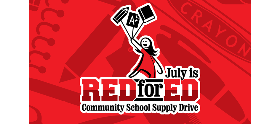 Red for Ed logo