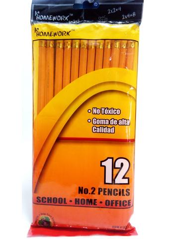 Sikao 12 Pack Pencils #2 Wood Pencils Bulk for Classroom, Wooden