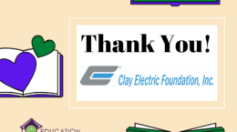 Thank you Clay Electric Foundation