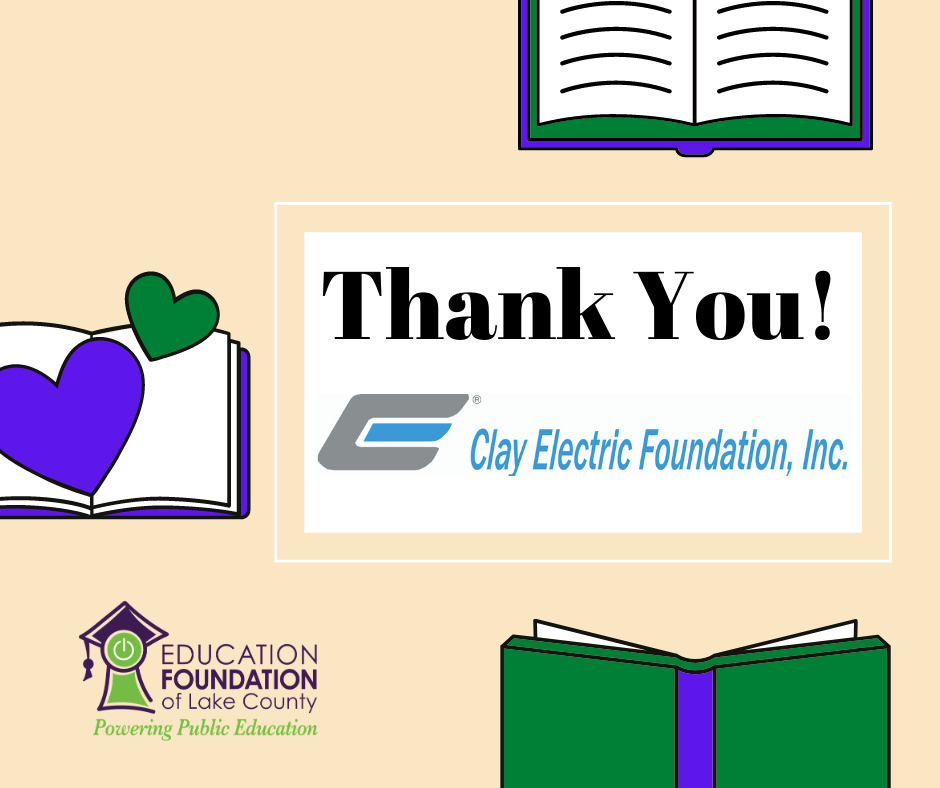 Thank you Clay Electric Foundation
