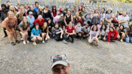 Maze painting group shot