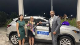 Teacher of the Year Jessica Woods Jenkins Auto Group Nissan Rogue