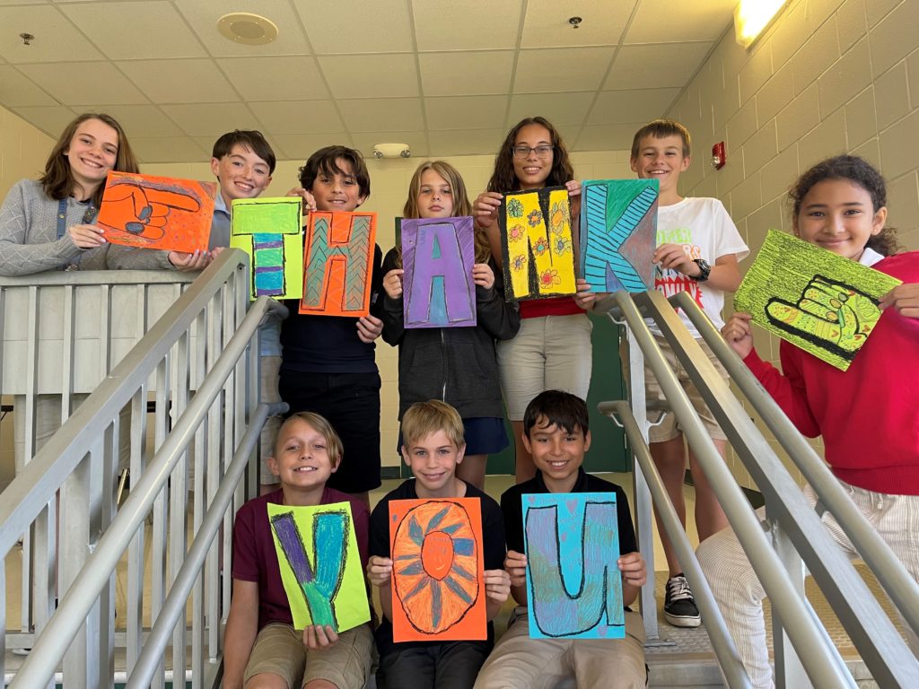 Thank you from students in Lake County Schools