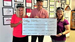 Red Apples Riders club check presentation